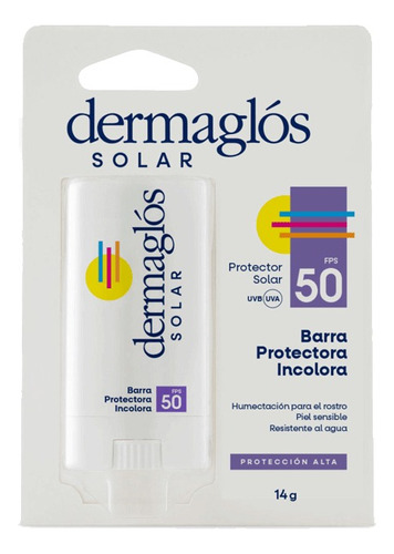 Barra Protectora Dermaglos Con Fps 50 X 14 Gr