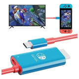 Cabo De Conversão Tipo C Para Hdmi Para Tv Dock Nintendo Swi