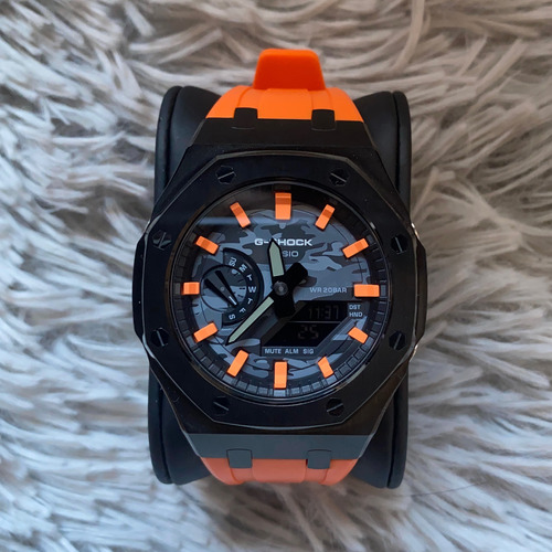 Reloj Casio G-shock Casioak  Royal Camo Orange
