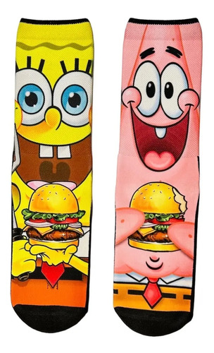 Calcetas Sublimadas Anime Super Héroes Dibujos Animados