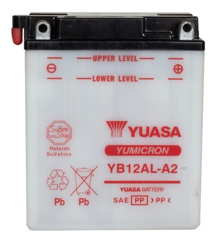 Bateria Yb12al-a2 Yuasa Cb-650 Taiwan