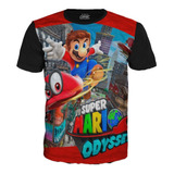 Camiseta De Super Mario Odyssey Para Niños Videojuego
