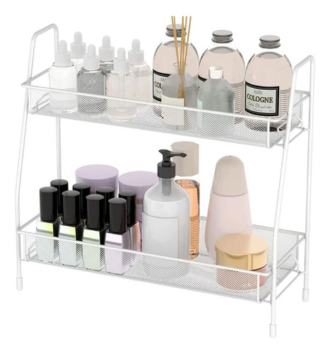 Organizador Metalico Multifuncional Cocina Baño De 2 Niveles