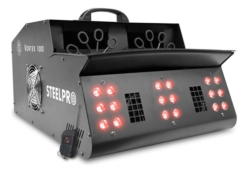 Máquina De 1000w Burbujas De Humo 18 Led/rgb Dmx Steelpro