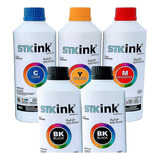 5x500ml  Tinta Stk Pigmenta Impressora P/ Epson Ecotank