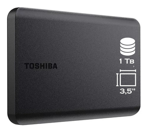 Disco Portátil Toshiba Canvio Basics 1tb Hdtb510xk3aa