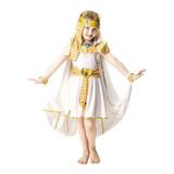 Fantasia Cleopatra Infantil Deusa Do Egito Com Capa E Coroa