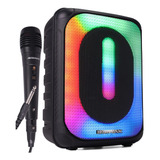 Caixa De Som Bluetooth Amplificada Ativa Portatil 200w Rgb