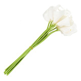 Ramo De Novia Calla Lily Para Bodas, 10 Cabezas, De Látex, R