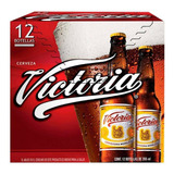 Cerveza Victoria Tipo Viena 12 Botellas De 355 Ml. 