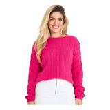 Blusa Mousse Tricot Feminina Manga Longa Inverno Luxo