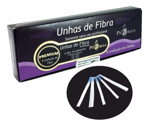 Fibra De Vidro Piubella Caixa C/ 100un P/ Unhas De Fibra