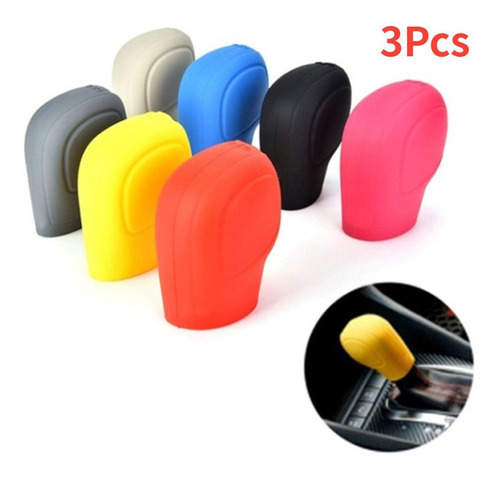 Funda De Silicona Para Coche Pomo De Palanca De Cambios 3pcs