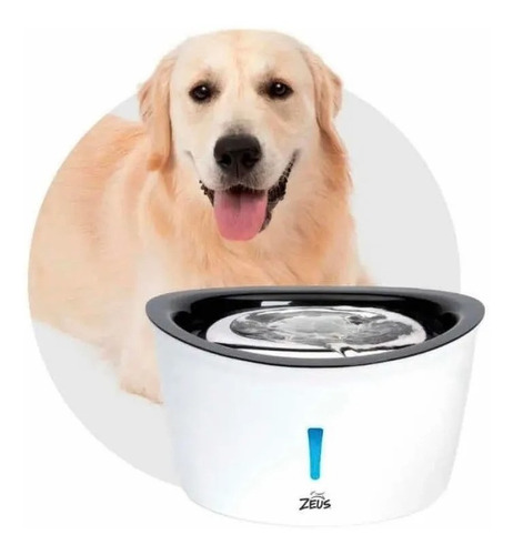 Fuente De Agua Acero Inox Led P/perros Y Gatos Zeus 6ltrs