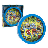 Marvel - Reloj De Pared Kawaii Con Marco De 9.5 Pulgadas, Re