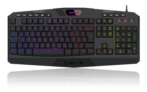 Teclado Redragon Harpe 2 Gamer K503-rgb V2 Rgb Teclado Negro Color Negro