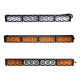 Barra 12 Led Blanco Ambar 24 Pulgadas Reforzada Jeep 4x4 Rzr