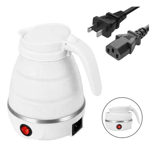 Calentador Hervidor De Agua Plegable Electrico Viaje 600ml