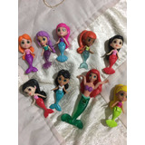Mattel Mini Sirenas Set De 9 Sirenitas 6 Cm Alto Aprox