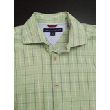 Impecable Camisa Tommy Hilfiger Talla L Verde, Polo Nautica