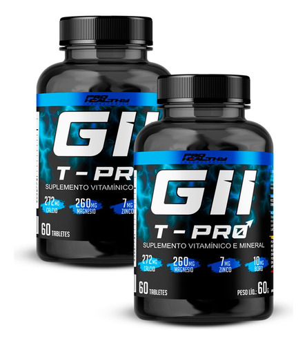 Kit Testo Gh- 2x Potes G I I T- Pro 60 Tabletes Pré Hormonal