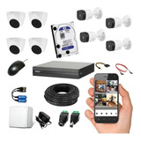 Kit Dahua Dvr 16ch + 4 Bala Met+ 7 Domo Plast 1080p+ Dad 2tb