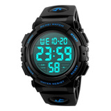 Reloj De Pulsera Skmei Hombre Led Digital Gran Cara Militar