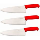 Columbia Cutlery 8 En Commercial Chef Cook  Cuchillo  - Red