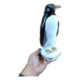 Pinguim Antiguid Origin Porcelana Fios Ouro 25x11x10cm  950g