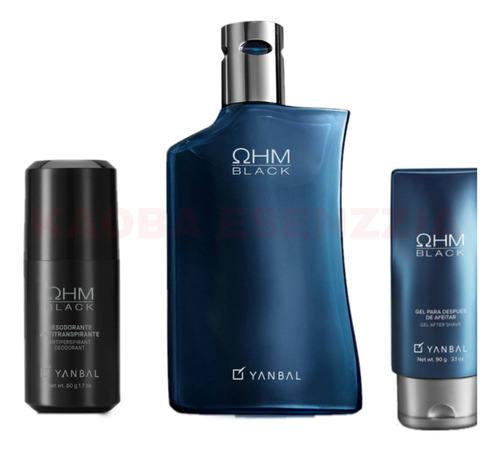 Perfum Ohm Black + Gel Después De El A - Kg a $1133