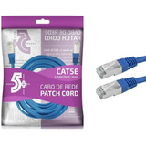 Cabo De Rede Rj45 10m Ethernet Lan Rj45 Cat5e 018-9920 Azul