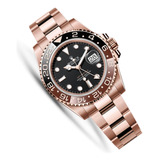 Relógio Rolex Gmt-master 2 Rose Safira Base Eta Oyster S/cx