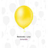 Bexiga Balão Festa Decoração N° 9 C/ 50 U - Diversas Cores Cor Amarelo