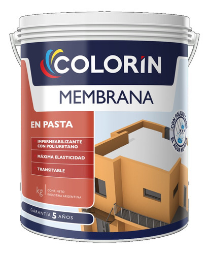 Membrana Pasta Poliuretanica Transitable 20k Colorin Verrina