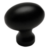Cosmas 6021fb Flat Black Oval Oblong Cabinet Knob - 10 Pack