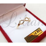 Anillo Infinito Oro 18k Novia Mama