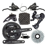 Grupo Kit Marcha Bike 21v Transmissão Rapidfire Cassete 7v