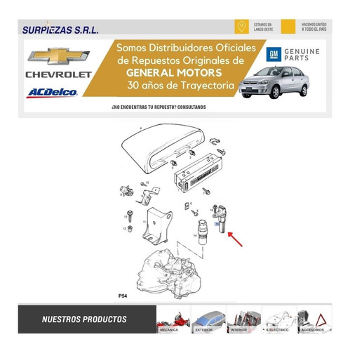 Sensor Velocidad Meriva Corsa Fun Celta Vectra Original Gm Foto 5