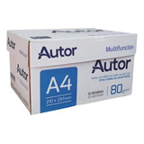 Resmas A4 Autor 80g Caja X10 Unidades Promo