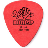 Dunlop Tortex Standard, 0.50mm, Red Guitar Pick, 72 Pack