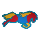 Brinquedo Pedagógico Madeira Quebra Cabeça Infantil Cavalo