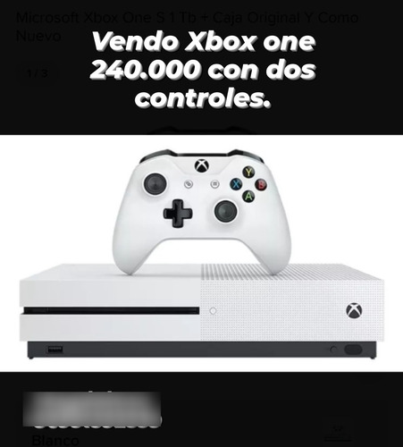 Xbox One Con Dos Controles