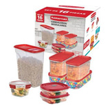 Cerealeros Tuppers Modulares Rubbermaid 16 Pzas Msi