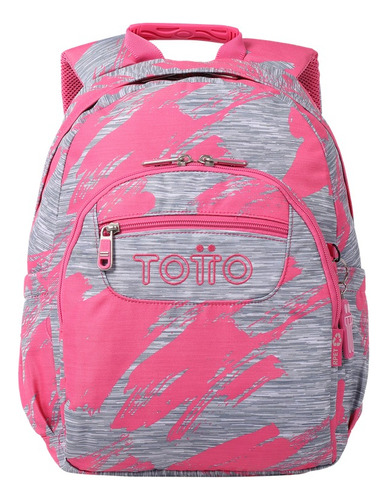 Mochila Escolar Totto Gommas Rpet Rosado Dina