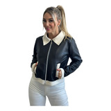 Campera De Ecocuero Con Corderito