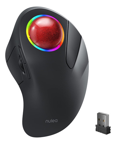 Mouse De Trackball Inalámbrico Nulea, Plataforma Ergonómica