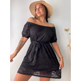 Vestido De Encaje Negro