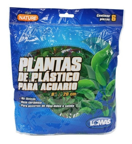 Plantas Para Acuario 20 Cm 6 Pz Pecera Peces