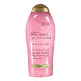 Body Wash Exfoliante De Sal Rosa Y Agua De Rosas Ogx 577 Ml