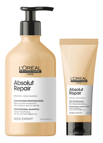 Loreal Absolut Repair Kit Sh 500ml + Condicionador 200ml